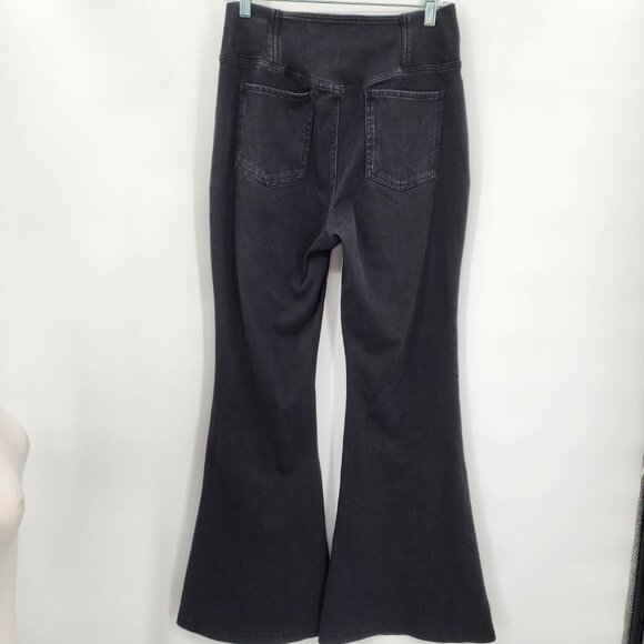 HALARA Magic Denim High Waist Crossover Flare Jeans Black Wash Various NWOT - Picture 8 of 9